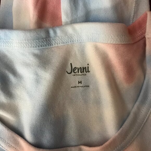 JENNI Intimates Sky Tie Dye Short Sleeve Pajama Dress NEW MEDIUM - Picture 5 of 5